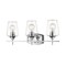 Z-Lite Joliet 3 Light Vanity, Chrome & Clear 473-3V-CH - alternate 1